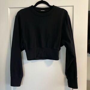 Talentless cropped black sweater